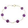 Image 1 : 14KY Gold (not plated) Genuine Amethyst/Pearl B