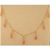 Image 1 : 14KY Gold 14.00ct. Pink Crystal Dangling Neckla