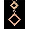 Image 1 : 14k Yellow /Pink Gold Diamond Pendant