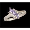 Image 1 : 10KW Gold .60ct. Tanzanite Diamond Ring