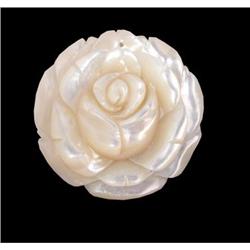 Flat White Mother of Pearl Rose Jacket New Cond