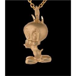 14KY Gold Tweety Bird Pendant