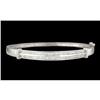 Image 1 : 14KW Gold .75ct Diamond Bangle Bracelet