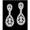 Image 1 : 14KW Gold .25ct. Diamond Dangling Earrings