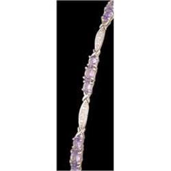 2.25ct. Tanzanite / Diamond Bracelet