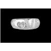 Image 1 : 14KW Gold Floating Diamond Heart LOVE Ring