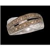 Image 1 : 14KW Gold .50ct. White/Champagne Diamonds Ring