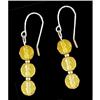 Image 1 : 14KY Gold (not plated) Triple Drop Citrine Ear