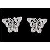 Image 1 : 14KW Gold Diamond Butterfly Earrings