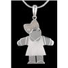 Image 1 : 14KW Gold Diamond Floating; Girl Charm, Pendan