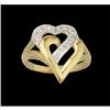 Image 1 : 14KY Gold Diamond Heart Ring