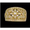 Image 1 : ELEGANT 14KY .75ct. DIAMOND FLOWER RING