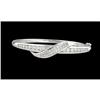 Image 1 : 14KW Gold 2.00ct Diamond Bangle Bracelet