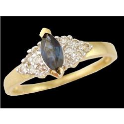 10KY Gold .45ct. Sapphire/Diamond Ring