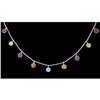 Image 1 : 14KW Solid Gold 4.50ct Multi Color Gemstone Nec