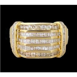14KY Gold Elegant 1.07ct Diamond Men's Ring
