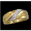 Image 1 : 10KY Gold Classical Men's Diamond Band