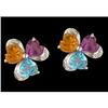Image 1 : 14KW Gold 3.00ct. Multi Color Gemstone/Diamond