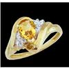 Image 1 : 14KY Gold .65ct Citrine /Diamond Ring
