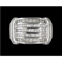 14KW Gold 1.07ct Men's Diamond Ring