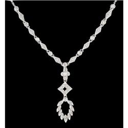 14KW Gold Diamond Drop Necklace