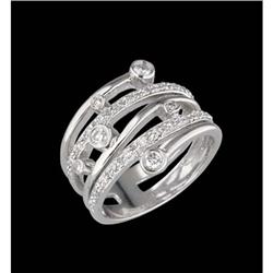 RIGHT HAND 14K DIAMOND BEZEL RING