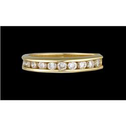 14KY Gold .50ct Channel Set Diamond Wedding Ba