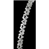 Image 1 : 10KW Gold Diamond Heart Bracelet