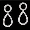 Image 1 : 14KW Gold Pear Drop Diamond Earrings