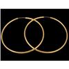 Image 1 : 14KY Gold (not plated) Dangling Loop Earrings