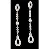 Image 1 : 10KW Gold Sparkling Diamond Dangling Earring