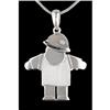 Image 1 : 14KW Gold Diamond Floating; Boy Charm, Pendant