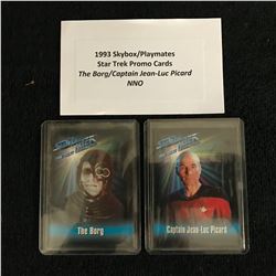 1993 SKYBOX/ PLAYMATES STAR TREK PROMO CARDS (THE BORG/ JEAN-LUC PICARD)