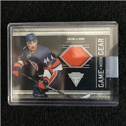 2011-12 Panini Titanium Game-Worn Gear Calvin de Haan #22 Rookie