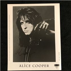 ALICE COOPER SIGNED 8X10 PROMO PHOTO