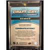 Image 2 : 2016-17 SP Game Used Draft Day Marks "D" Auto Patch THATCHER DEMKO Rookie 03/35