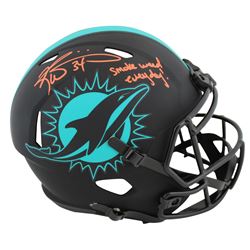 Ricky Williams Signed Dolphins Eclipse Alternate Speed Mini Helmet Inscribed "Smoke Weed Everyday" (