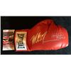 Image 1 : MIKE TYSON & EVANDER HOLYFIELD AUTOGRAPHED EVERLAST BOXING GLOVE (JSA COA)