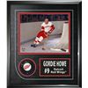 Image 1 : GORDIE HOWE DETROIT RED WINGS FRAMED SIGNED PUCK WITH 8X10 PHOTO