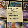 Image 2 : AUTHENTIC POKEMON "RARES, HTF & HOLOGRAMS LOT