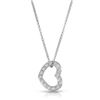 Image 1 : Natural 0.25 CTW Diamond Necklace 14K White Gold - REF-43R2K