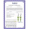 Image 2 : Genuine 6 ctw Peridot Earrings 14KT Rose Gold - REF-66P9H