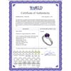 Image 2 : Genuine 1.80 ctw Amethyst & Diamond Ring 14KT Rose Gold - REF-98R3P