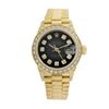 Image 1 : Rolex Pre-owned 26mm Womens Blue Vignette 18K Gold
