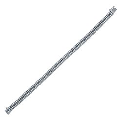 Natural 3.54 CTW Diamond & Bracelet 14K White Gold - REF-380H7W