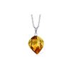 Image 1 : Genuine 11.80 ctw Citrine & Diamond Necklace 14KT White Gold - REF-30Z2N