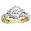 Image 1 : 1.15 CTW Diamond Ring 14K Yellow Gold - REF-305N4Y
