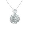 Image 1 : Natural 2.38 CTW Diamond Necklace 18K/14K Two Tone Rose Gold - REF-153R9K
