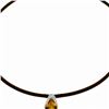 Image 1 : Genuine 6 ctw Citrine Necklace 14KT White Gold - REF-30V5W