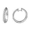 Image 1 : Natural 3.70 CTW Diamond Earrings 14K White Gold - REF-351T9X